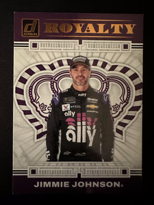 2023 DONRUSS NASCAR JIMMIE JOHNSON RACING ROYALTY PURPLE PARALLEL PRIZM SP SSP