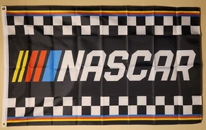 NASCAR 3x5 karierte Flagge 3 x 5 Banner Neu Heckfahnen Wand mit Tüllen - Bild 1 von 3