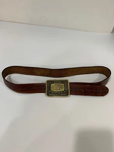 Vintage Ridel International Inc.Award For Safety Achievement Leath. Belt /Buckle - Picture 1 of 11
