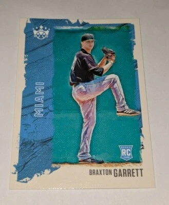2021 Panini Diamond Kings BRAXTON GARRETT RC Rookie Card # 48 Miami Marlins FL - Image 1 of 2