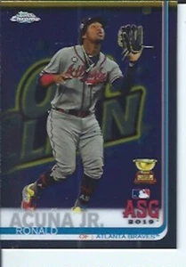 Ronald Acuna Jr. 2019 Topps Chrome Update Trophy Card - Picture 1 of 1