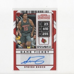 2020 Contenders Draft Picks Game Ticket Steven Enoch Autograph RC Louisville
