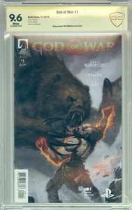 God of War #1 (Dark Horse 2018) CBCS 9.6 WP Signed Tony Parker - Picture 1 of 2