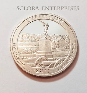 2011 S GETTYSBURG *CLAD PROOF* ATB QUARTER **FREE SHIPPING** - Picture 1 of 3