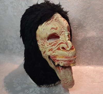 Halloween Costume Accessories Crazy Scary Creepy Monkey Mask Used - Image 1 of 4