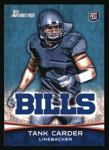 Tank Carder 2012 Bowman #108 FOOTBALL Card - Picture 1 of 2