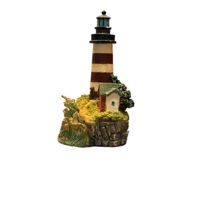 Figura Faro Vintage Assateague Light, VA Miniatura Coleccionable Náutica - Imagen 1 de 10