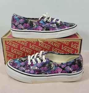 Vans Floral Black Unisex Low Lace Up Skate Shoes Size US Mens 5 Womens 6.5 T375 - Picture 1 of 7