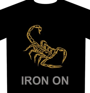 Scorpion Iron On Heat Transfer Decal - Picture 1 of 4