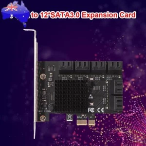 SA3112J PCIE Adapter 12 Port 6Gbps PCI-Express X1 to SATA 3.0 Expansion Card - Picture 1 of 8