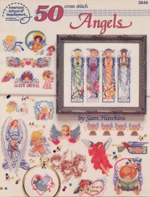 AMERICAN SCHOOL OF NEEDLEWORK CROSS STITCH 50 ANGELS OOP 1994 - Image 1 of 2