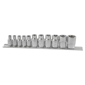 Torx / Star Female Sockets 10pc Set 1/4" and 3/8" Drive E Sockets E4 - E18 - Picture 1 of 3