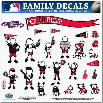 Cincinnati Reds 25 Outdoor Rated Vinyl Family Decals MLB Baseball - Image 1 of 3