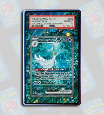 GEEKSSTOP Gardevoir ex 233/091 SAR PSA CGC Beckett | Extended Art Display Case for Pokemon