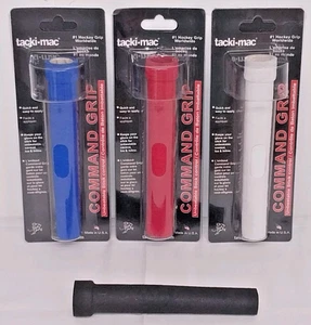 4 NEUE Tacki-Mac Command Grip WRAP TEXTUR Hockeyschlägergriffe (BLAU/ROT/WEISS +1) - Bild 1 von 9