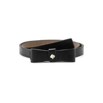 Laço preto Kate Spade com cinto de couro Gold Spade médio - Imagem 1 de 4
