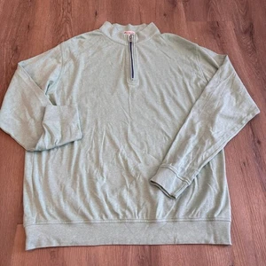Peter Millar Herren 1/4 Zip Pullover Golfpullover Baumwolle Mintgrün Gr. XL - Bild 1 von 7
