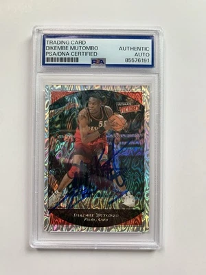 1999-00 Ultimate Victory Parallel Dikembe Mutombo Signed Card /100 PSA SLAB AUTO - Image 1 of 2