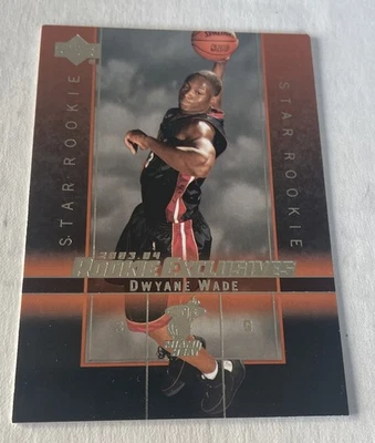 RC Dwyane Wade Upper Deck Rookie Exclusives 2003-04 #5 Foto 1 de 2