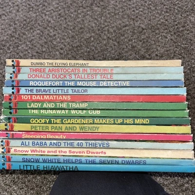Lot of 15 Vintage Disney’s Wonderful World of Reading Books Lot Classics Mickey Foto 1 de 4