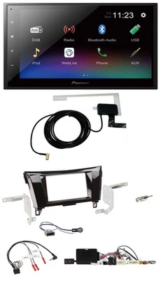 Pioneer DAB Lenkrad Bluetooth 2DIN USB Autoradio für Nissan Qashqai 14-18 X-Trai - Bild 1 von 4