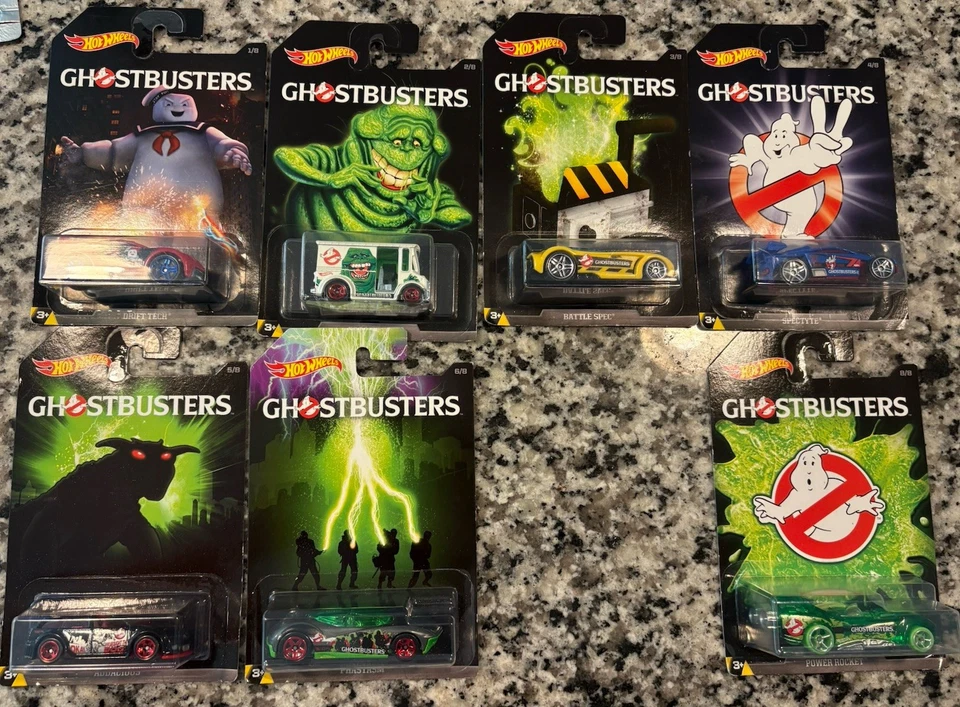 Hot Wheels  2016 Ghost Busters Movie Exclusive Near Complete Set  - Image 1 of 1