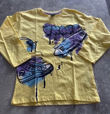 (25) Süßes ungetragenes Langarmshirt von little Kids Gr.122 - Bild 1 von 4