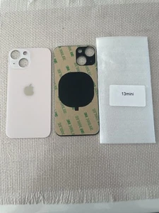 Vitre arrière iphone 13 mini rose pink apple  back glass - Photo 1 sur 1