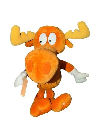 Rocky and Bullwinkle 9"  BULLWINKLE J. MOOSE  Plush NWT 1999 Stuffins Limited Ed - Image 1 of 4