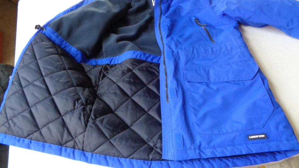 Lands' End Women's  ROYAL BLUE - Winter Squall Jacket with hood Size M (10-12) - Image 1 of 4