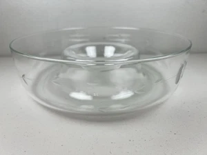 Princess House Clear Crystal Chip and Dip Bowl Heritage Pattern 401  - Picture 1 of 13