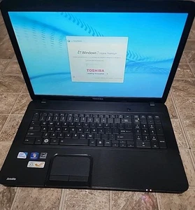 17.3inch Toshiba Satellite Portable Computer/Laptop/ Dvd Player/235 Dvd Movies - Picture 1 of 24