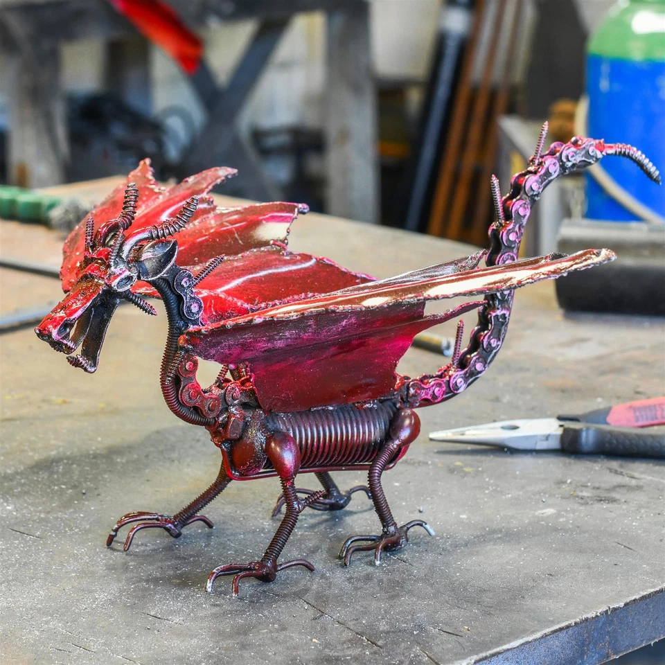 'Ironwing' The Dragon Scrap Metal Art Sculpture made from Recycled Materials - Image 1 of 4