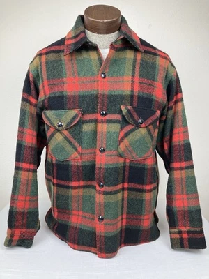 CAMISA DE LANA GRUESA JOHNSON WOOLEN MILLS DE COLECCIÓN A CUADROS PARA HOMBRE TALLA 16 GRANDE L EN MUY BUENA CONDICIÓN Foto 1 de 4