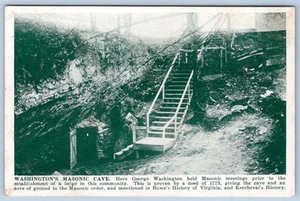 POSTAL DE LA CUEVA MASÓNICA DE WASHINGTON DE 1910 CHARLES TOWN WEST VIRGINIA - Imagen 1 de 2