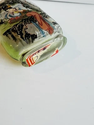 Vintage Chinese Reverse Painted Snuff Bottle Ex Condition 3” - Image 1 of 4
