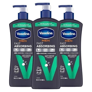 Vaselina Hombres Loción para Manos y Cuerpo Hidratación Curativa 20.3 Fl Oz (Paquete de 3) - Imagen 1 de 9