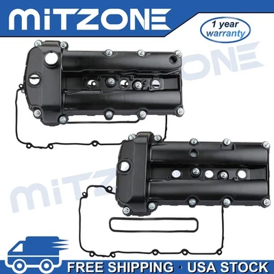 Left & Right Mitzone Aluminum Valve Cover w/ Gasket for 02-08 Jaguar S-Type 3.0L — 第 1/4 张图片
