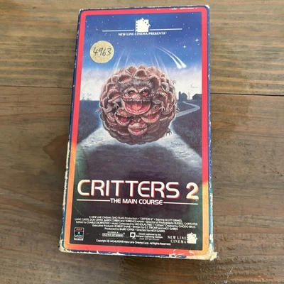 Critters 2 The Main Course (VHS, 1988) New Line Cinema Red Label Slipcover - Image 1 of 2