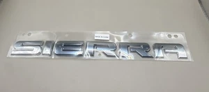 GMC 15129653 07-19 Front Door, Tailgate Sierra Emblem Nameplate Chrome - Bild 1 von 2