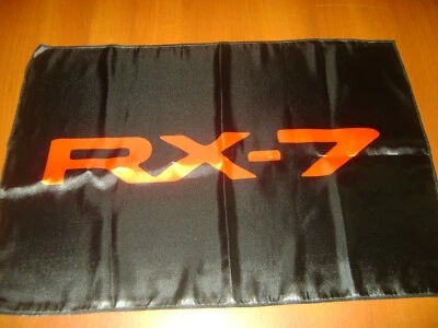 Флаг с логотипом Mazda RX7 20x30 дюймов баннер гараж декор JDM Япония вращающийся флаг RX-7 быстрый черный - Изображение 1 из 4