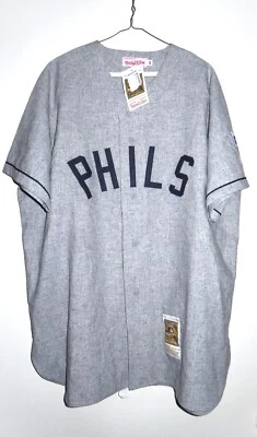 Authentic Mitchell & Ness Philadelphia Phillies Chuck Klein Wool Jersey 52 XXL - Image 1 of 4