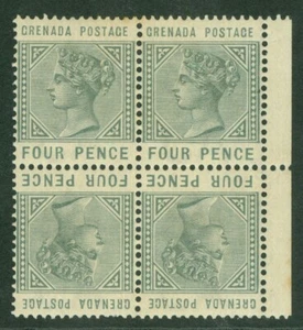 SG 33a Granada 1883. 4d pizarra grisácea de 4. Muy ligero montado como nuevo - Imagen 1 de 1