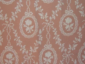 Lee Jofa, Georgette Weave, Embroidered Floral Medallions, Remnants, Color Shell - Picture 1 of 2