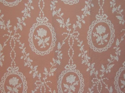 Lee Jofa, Georgette Weave, Embroidered Floral Medallions, Remnants, Color Shell - Image 1 of 2