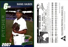 Rafael Galbizo 2007 Grandstand Jamestown Jammers #18 Card *AutographDen*