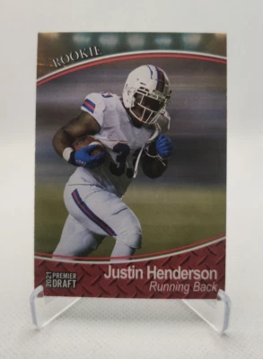 2021 Sage Hit Premier Draft High Series #87 Justin Henderson Rookie Card RED - Image 1 of 2