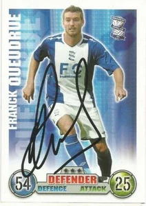 FRANCK QUEUDRUE SIGNED BIRMINGHAM 2007/2008 MATCH ATTAX TRADING CARD+COA - Picture 1 of 1