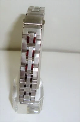 12MM HIRSCH STAINLESS STEEL WATCH BAND WITH DEPLOYMENT CLASP - Image 1 of 4
