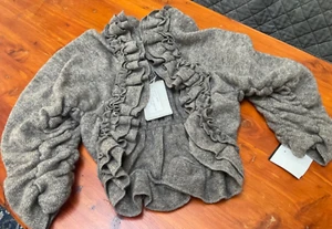 ELSY Girl Luxury Designer Child’s Sweater Shrug Italy Mohair Blend 36 age 10 ish - Picture 1 of 10